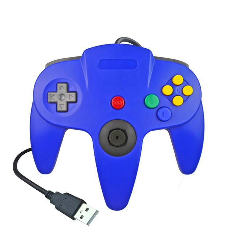 N64 USB wired game controller N64 appearance PC controller retro classic game console appearance controller