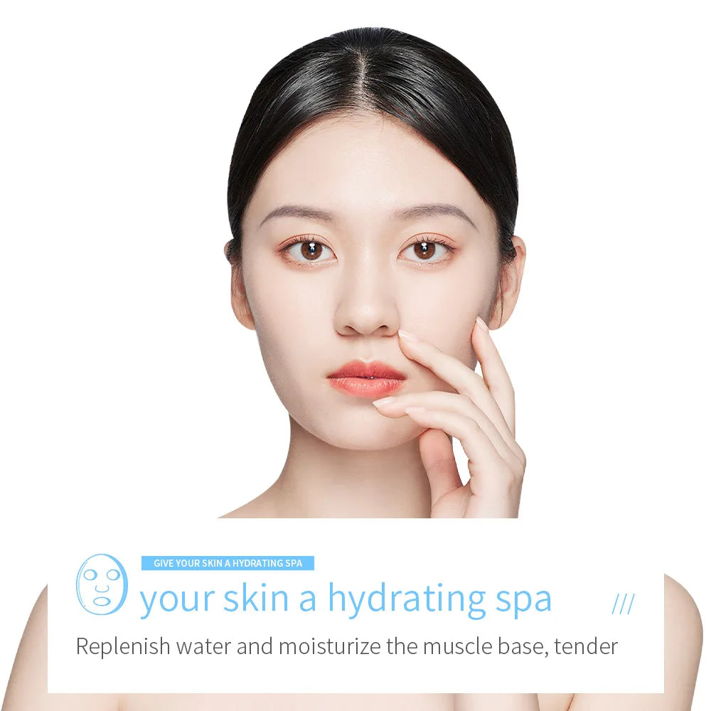 20pcs BIOAQUA Centella Collagen Face Mask VC Moisturizing Refreshing Sheet Masks Hyaluronic Acid  Facial Mask Skin Care Products