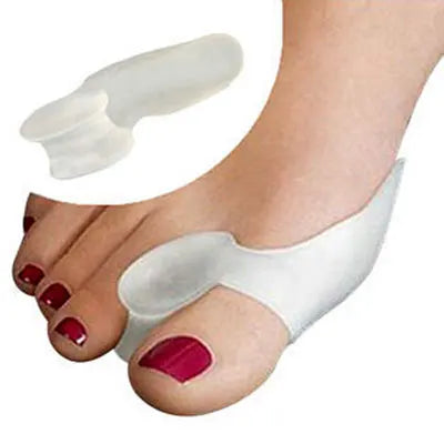 2Pcs=1Pair Silicone Toes Separator Bunion Bone Ectropion Adjuster Toes Outer Appliance Foot Care Tools Hallux Valgus Corrector