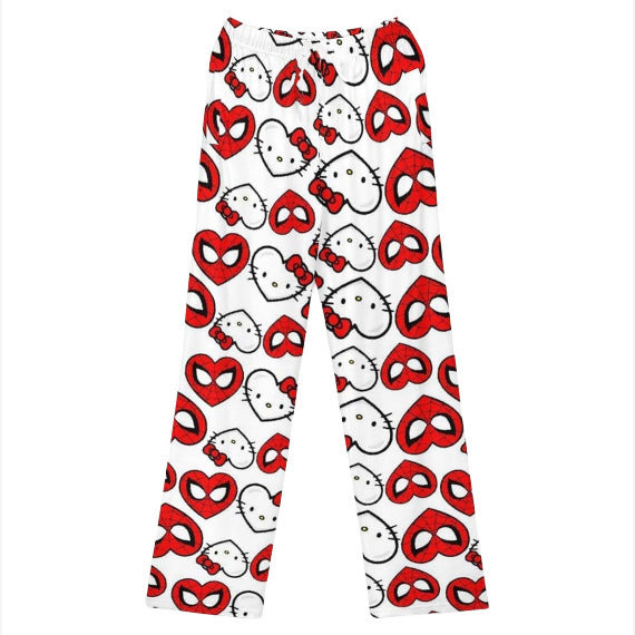 Walking pants, summer cartoon sleeping pants, thin women's Korean version, loose spring and autumn new home casual pants