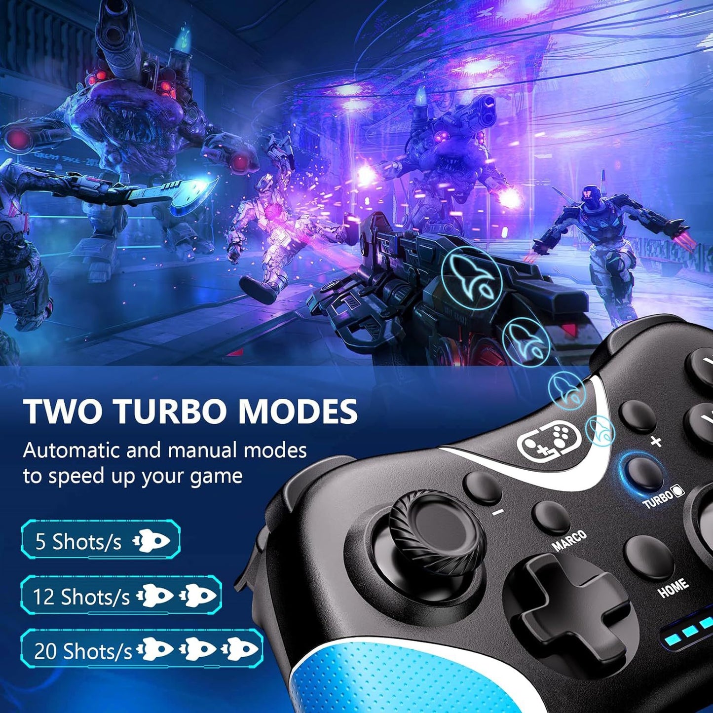 Switch game controller NS wireless controller custom back key programming continuous Bluetooth wireless controller