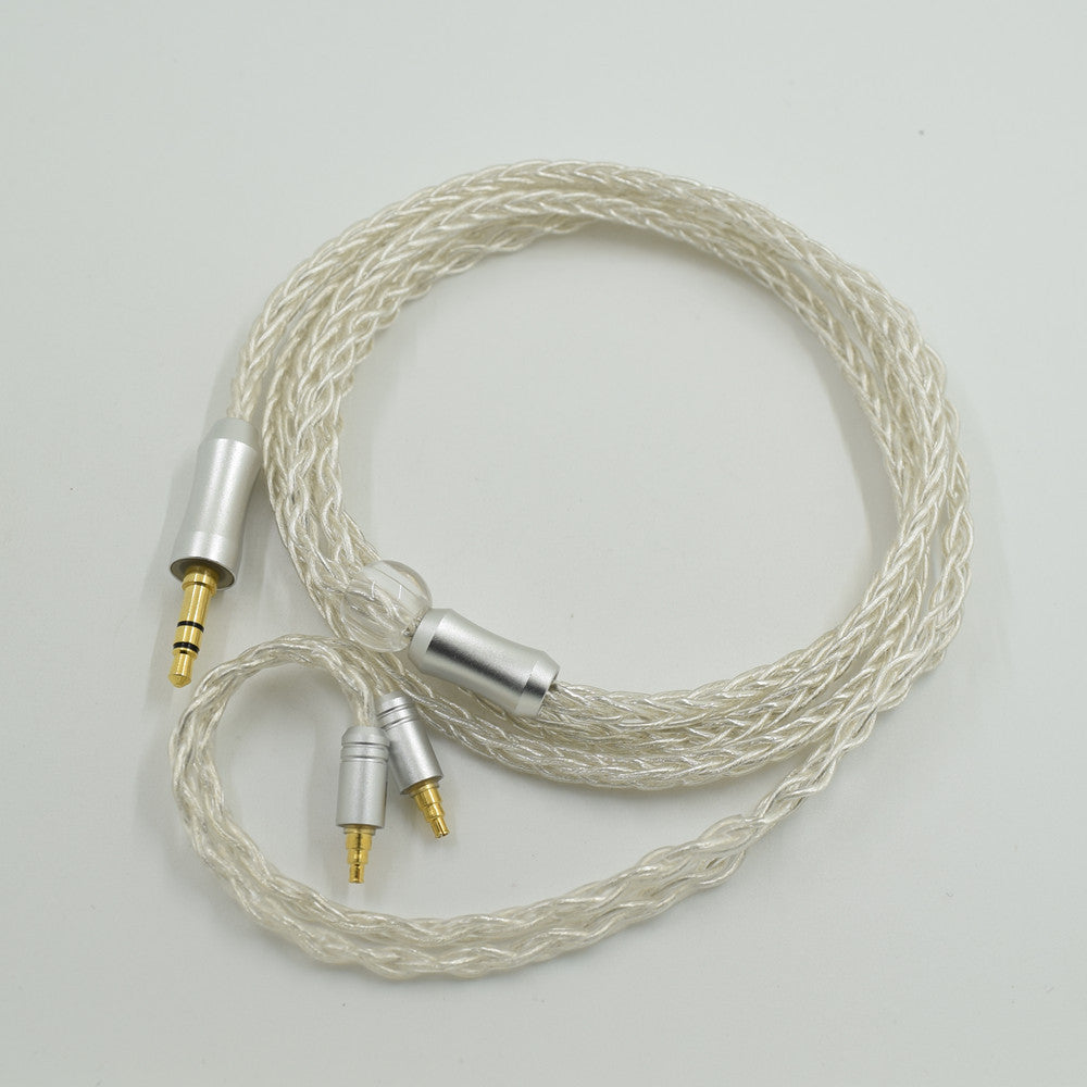 IE40PRO 8-core single crystal copper silver plated upgrade cable replacement cable headphone audio cable