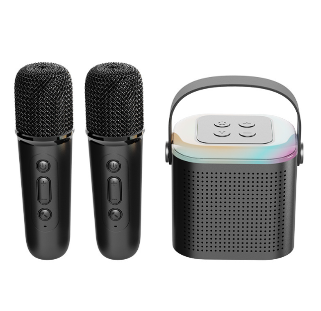 Y1 New Hot Bluetooth Speaker Portable Home Cute Karaoke Mini Wireless Audio with Microphone K Song Family Singing Machine