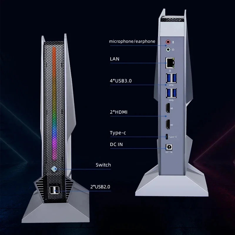 Gaming Mini Computer Intel i9 13900H 12900H i7 13700H 12700H Nvidia RTX4060 3050 8G Desktop Gamer Mini PC Win11 Pro WiFi6