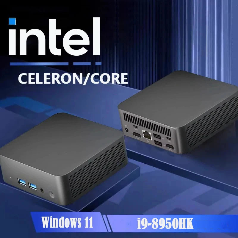 NEW Mini PC Gamer Intel Core i9 8950HK Windows 11 Mini i9 Computer 16GB DDR4 512GB 1TB SSD 1000M Ethernet Gaming PC Desktop