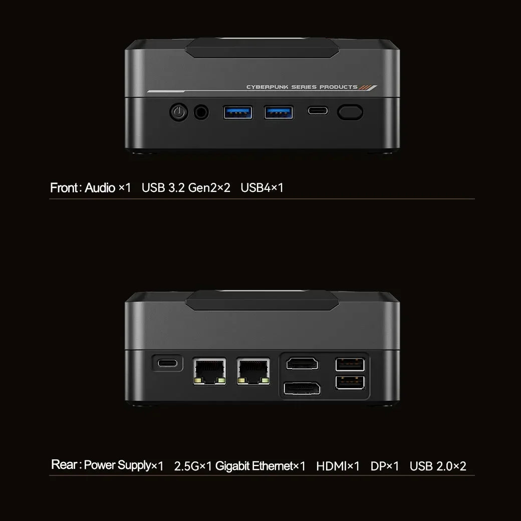 SZBOX Ryzen 7 7840HS/8845HS Mini PC DDR5 5600MHz 32GB 1TB NVMe SSD USB4 2.5G LAN WIFI6 BT5.2 Desktop Gaming Computer